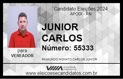 Candidato JUNIOR CARLOS 2024 - APODI - Eleições