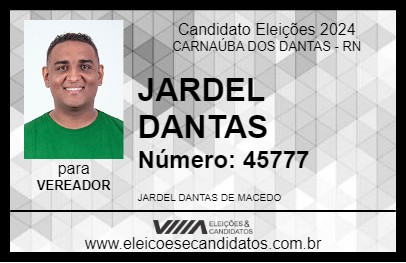 Candidato JARDEL DANTAS 2024 - CARNAÚBA DOS DANTAS - Eleições