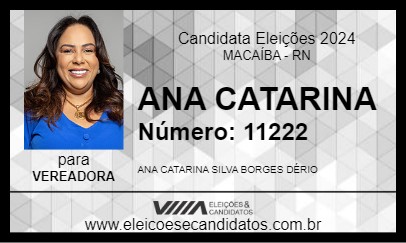 Candidato ANA CATARINA 2024 - MACAÍBA - Eleições