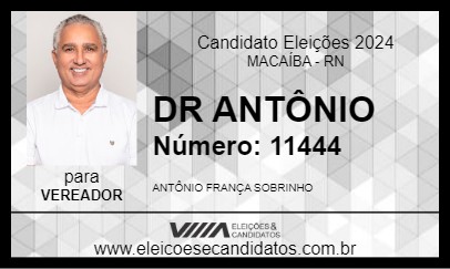 Candidato DR ANTÔNIO 2024 - MACAÍBA - Eleições