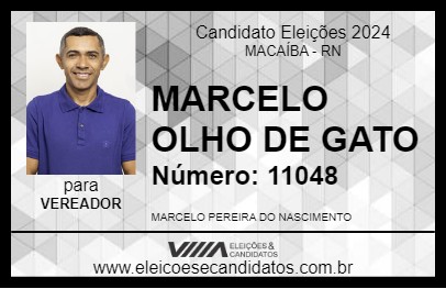 Candidato MARCELO OLHO DE GATO 2024 - MACAÍBA - Eleições