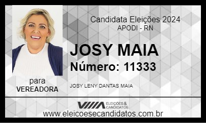 Candidato JOSY MAIA 2024 - APODI - Eleições