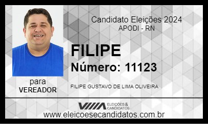 Candidato FILIPE 2024 - APODI - Eleições