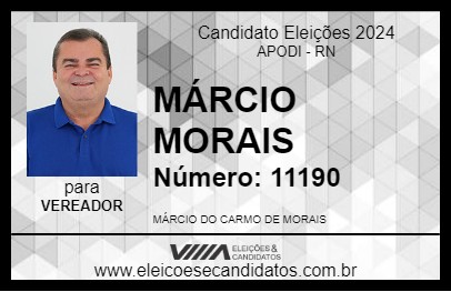 Candidato MÁRCIO MORAIS 2024 - APODI - Eleições