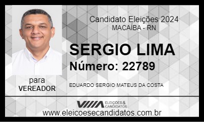 Candidato SERGIO LIMA 2024 - MACAÍBA - Eleições