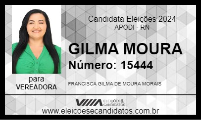 Candidato GILMA MOURA 2024 - APODI - Eleições