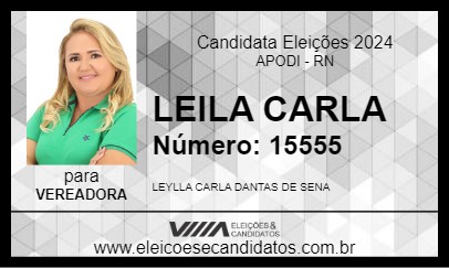 Candidato LEILA CARLA 2024 - APODI - Eleições