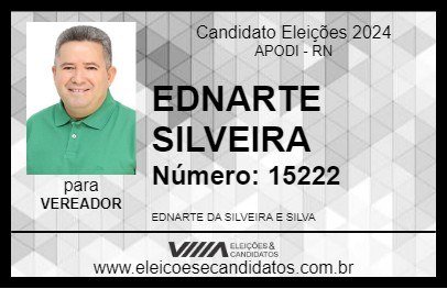 Candidato EDNARTE SILVEIRA 2024 - APODI - Eleições