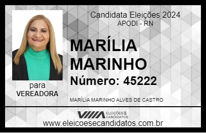 Candidato MARÍLIA MARINHO 2024 - APODI - Eleições