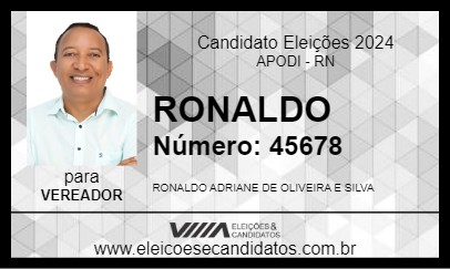 Candidato RONALDO 2024 - APODI - Eleições