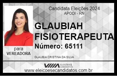 Candidato GLAUBIAH FISIOTERAPEUTA 2024 - APODI - Eleições