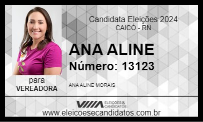 Candidato ANA ALINE 2024 - CAICÓ - Eleições