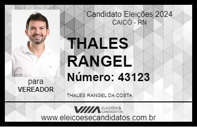 Candidato THALES RANGEL 2024 - CAICÓ - Eleições