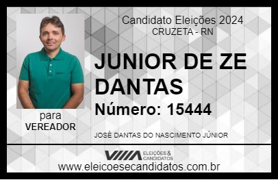 Candidato JUNIOR DE ZE DANTAS 2024 - CRUZETA - Eleições