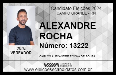 Candidato ALEXANDRE  ROCHA 2024 - CAMPO GRANDE - Eleições