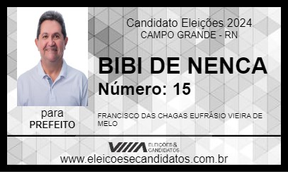 Candidato BIBI DE NENCA 2024 - CAMPO GRANDE - Eleições