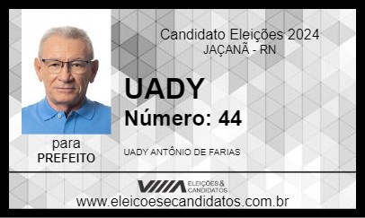 Candidato UADY 2024 - JAÇANÃ - Eleições