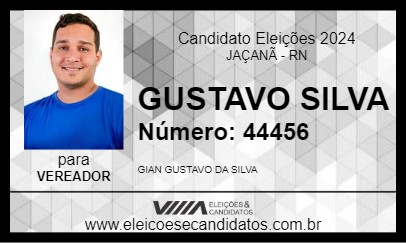 Candidato GUSTAVO SILVA 2024 - JAÇANÃ - Eleições