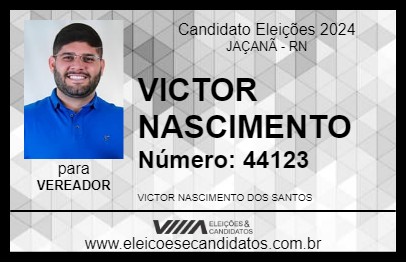 Candidato VICTOR NASCIMENTO 2024 - JAÇANÃ - Eleições