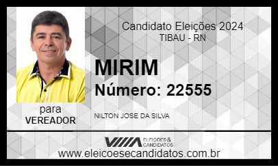 Candidato MIRIM 2024 - TIBAU - Eleições