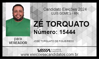 Candidato ZÉ TORQUATO 2024 - LUÍS GOMES - Eleições