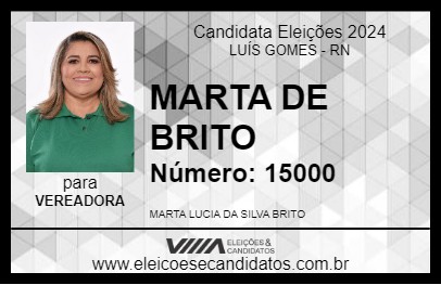 Candidato MARTA DE BRITO 2024 - LUÍS GOMES - Eleições