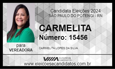 Candidato CARMELITA 2024 - SÃO PAULO DO POTENGI - Eleições