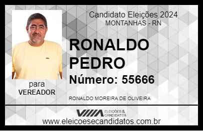 Candidato RONALDO PEDRO 2024 - MONTANHAS - Eleições