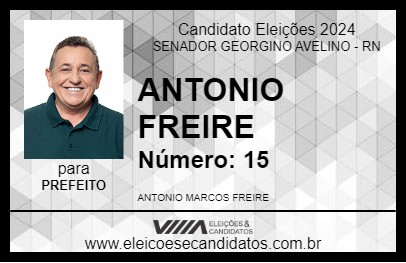 Candidato ANTONIO FREIRE 2024 - SENADOR GEORGINO AVELINO - Eleições