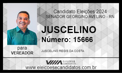 Candidato JUSCELINO 2024 - SENADOR GEORGINO AVELINO - Eleições