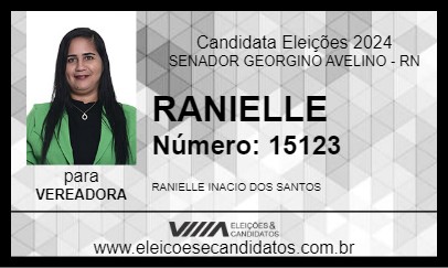 Candidato RANIELLE 2024 - SENADOR GEORGINO AVELINO - Eleições