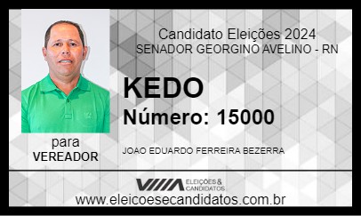 Candidato KEDO 2024 - SENADOR GEORGINO AVELINO - Eleições