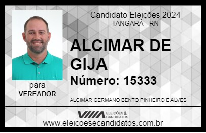 Candidato ALCIMAR DE GIJA 2024 - TANGARÁ - Eleições