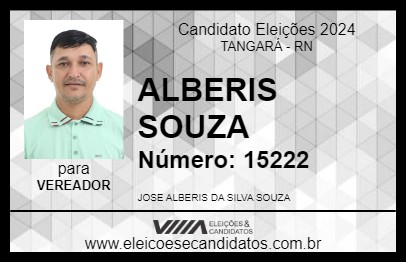 Candidato ALBERIS SOUZA 2024 - TANGARÁ - Eleições