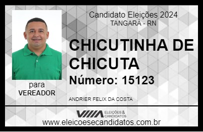 Candidato CHICUTINHA DE CHICUTA 2024 - TANGARÁ - Eleições