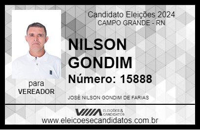 Candidato NILSON GONDIM 2024 - CAMPO GRANDE - Eleições