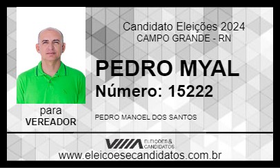 Candidato PEDRO MYAL 2024 - CAMPO GRANDE - Eleições