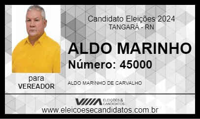 Candidato ALDO MARINHO 2024 - TANGARÁ - Eleições