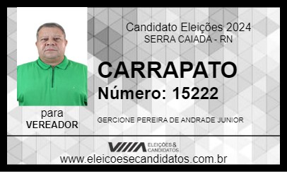 Candidato CARRAPATO 2024 - SERRA CAIADA - Eleições