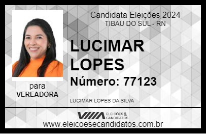 Candidato LUCIMAR LOPES 2024 - TIBAU DO SUL - Eleições