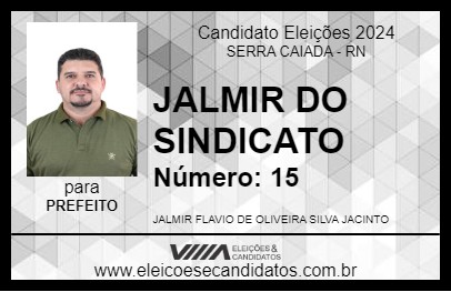 Candidato JALMIR DO SINDICATO 2024 - SERRA CAIADA - Eleições