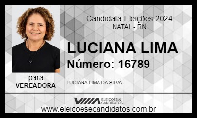 Candidato LUCIANA LIMA 2024 - NATAL - Eleições