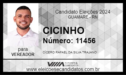 Candidato CICINHO 2024 - GUAMARÉ - Eleições