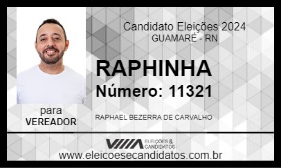 Candidato RAPHINHA 2024 - GUAMARÉ - Eleições