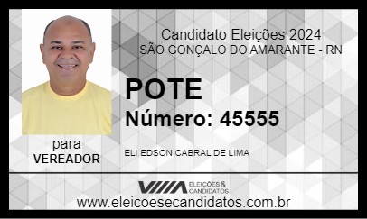 Candidato POTE 2024 - SÃO GONÇALO DO AMARANTE - Eleições