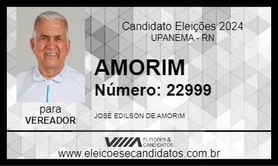 Candidato AMORIM 2024 - UPANEMA - Eleições