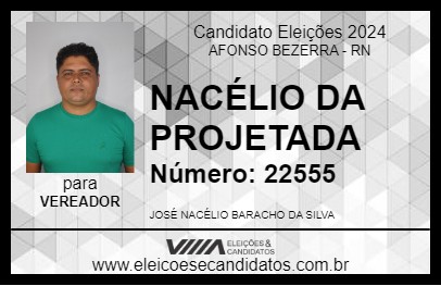 Candidato NACÉLIO DA PROJETADA 2024 - AFONSO BEZERRA - Eleições