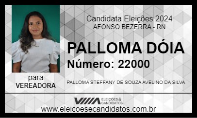 Candidato PALLOMA DÓIA 2024 - AFONSO BEZERRA - Eleições