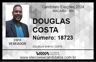 Candidato DOUGLAS COSTA 2024 - MACAÍBA - Eleições