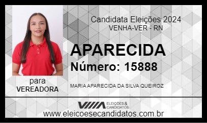 Candidato APARECIDA 2024 - VENHA-VER - Eleições